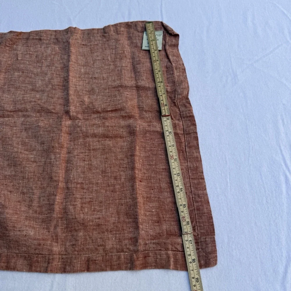 6 Pottery Barn Linen Napkins Placemats Red Cross Dyed Patriotic‎ Cottage Coastal